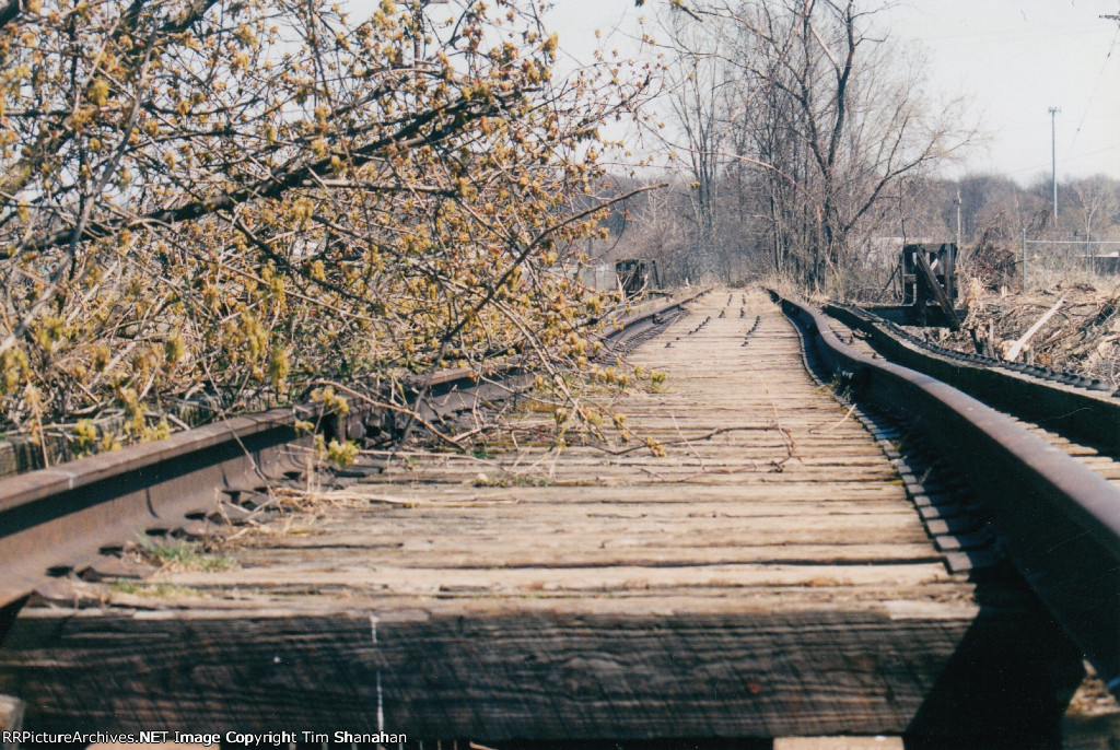 CKS bridge over the river rail view wide
