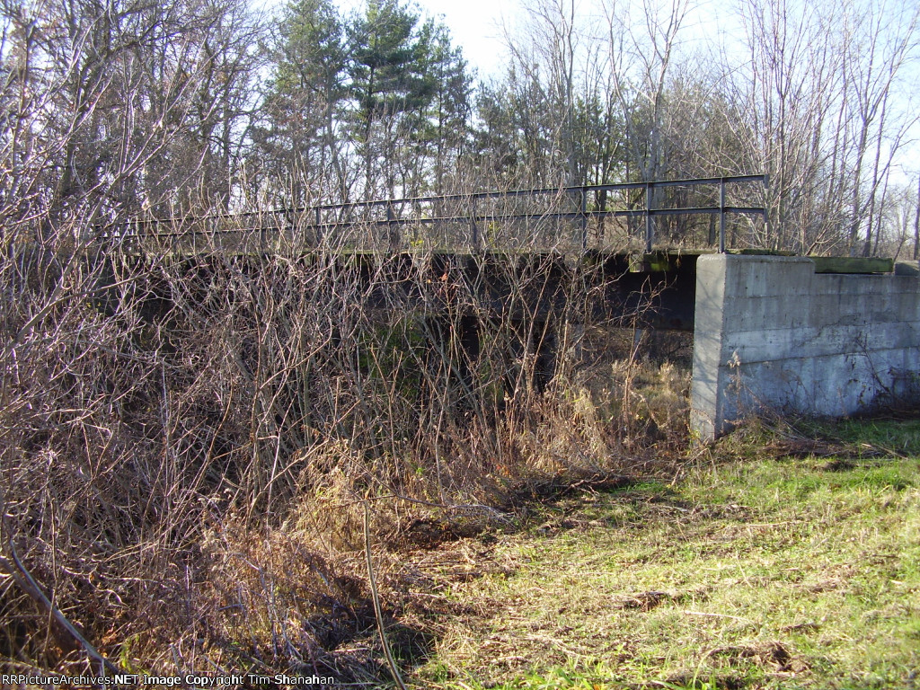 old GR&I bridge still stands today buried from sight