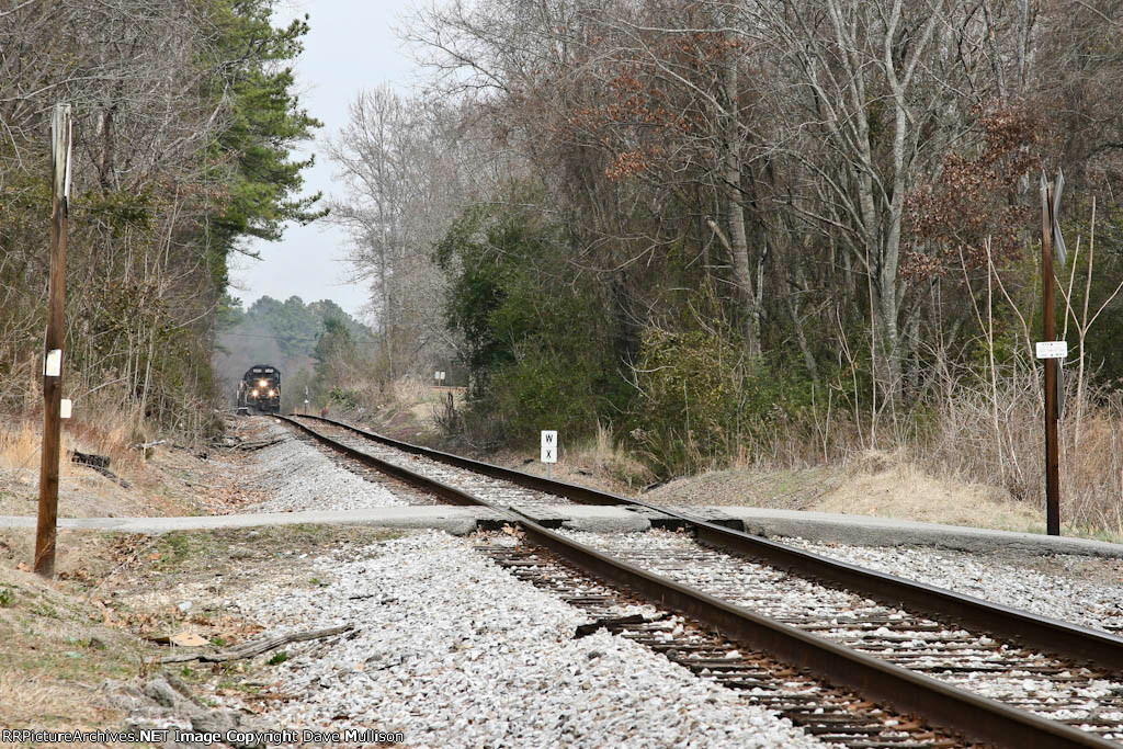 Cresting a small rise