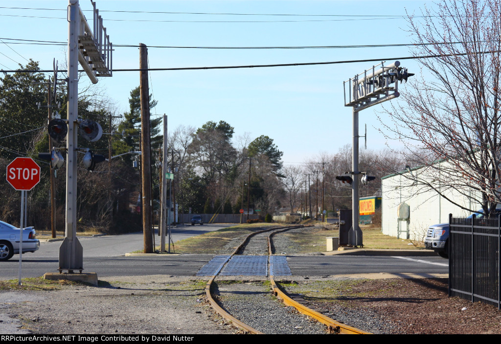 Across grade crossing on route 13. And, Wilson st.
