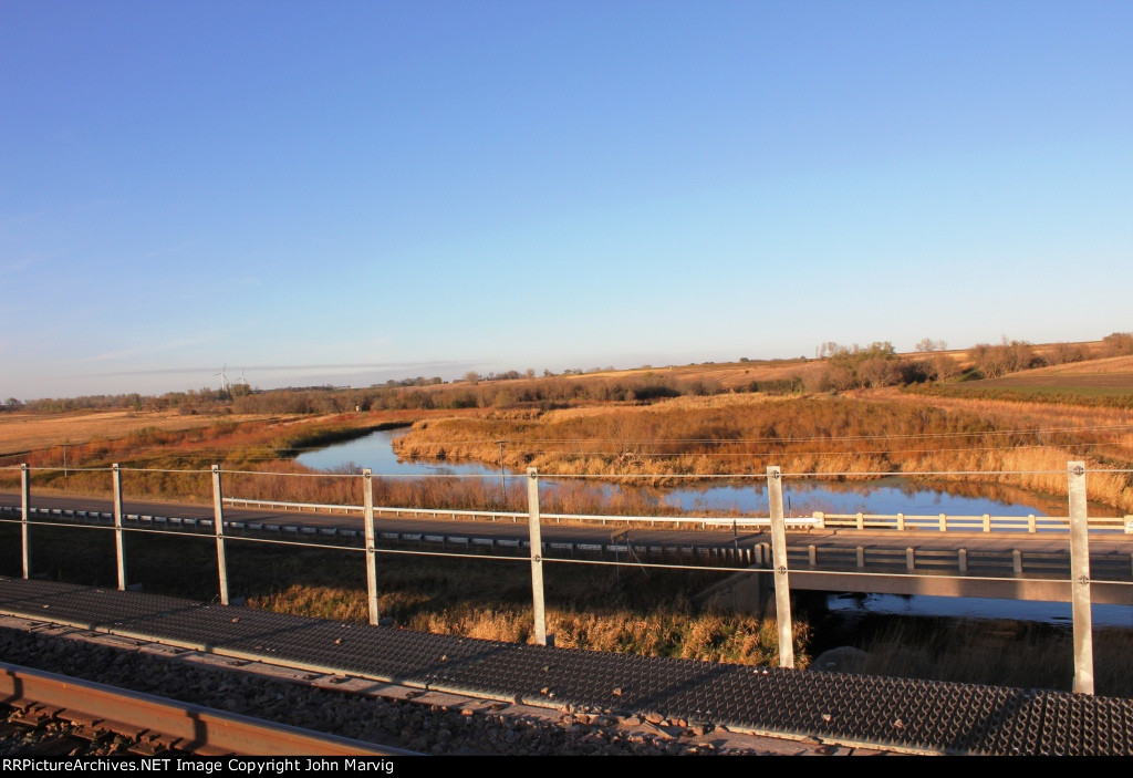 view from BNSF Pomme De Terre River Bridge