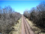 TC&W Tracks looking east off Mcknight Road Bridge