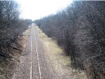 TC&W Tracks looking West off Mcknight Road Bridge