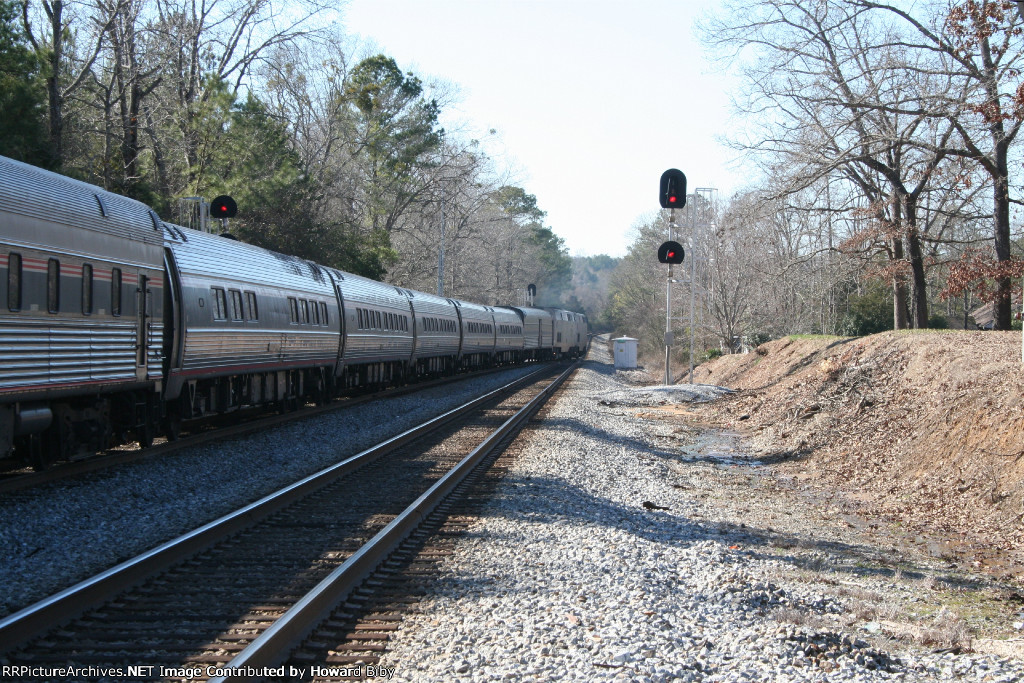 Train 19 leaves the Fleming Siding and takes the main