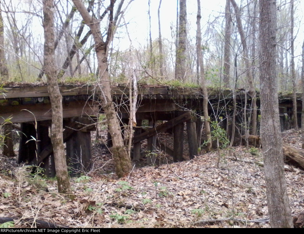 Old Iron & Wooden Trestle crossing Gray's Creek