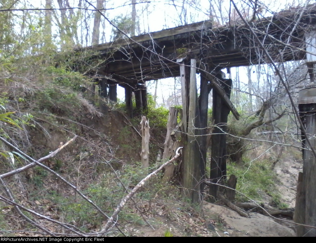 Old Iron & Wooden Trestle crossing Gray's Creek