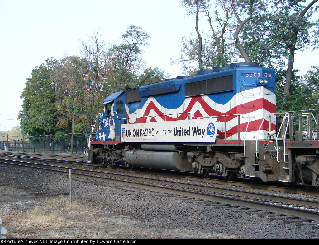 UP 3330 SD40-2 @ W.Chicago 7.08