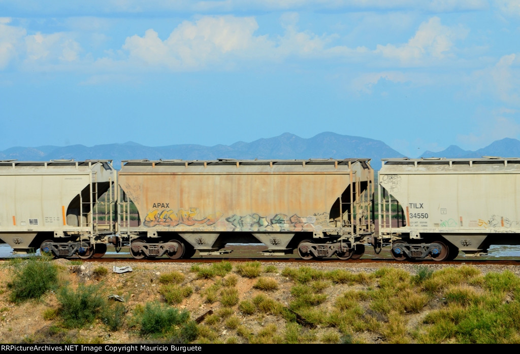 APAX Covered Hopper with graffiti
