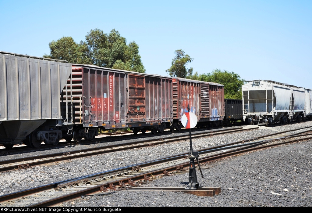 FXE Box car ex NdeM with graffiti