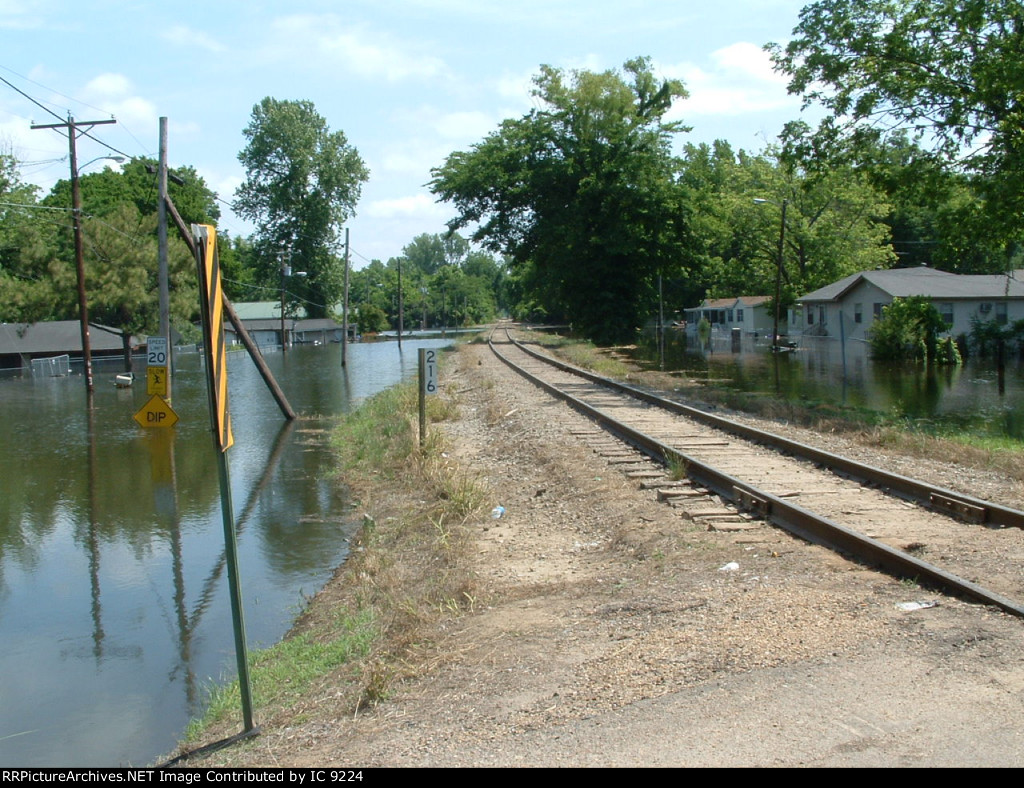 Looking north at Kings, Mississippi