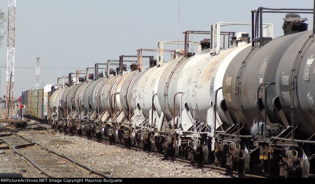 Ferromex tank cars at the yard