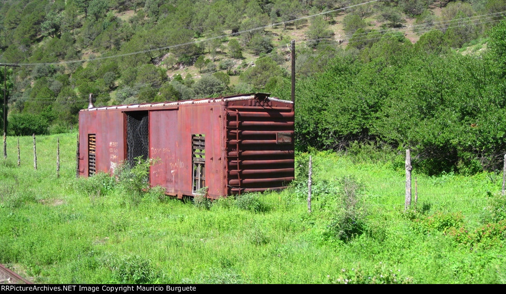 Old rusted box car 