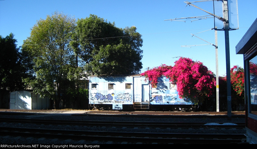Old Box car FNM in front of Queretaro Station