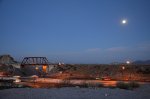 Hermosillo's Dam bridge under Full moon