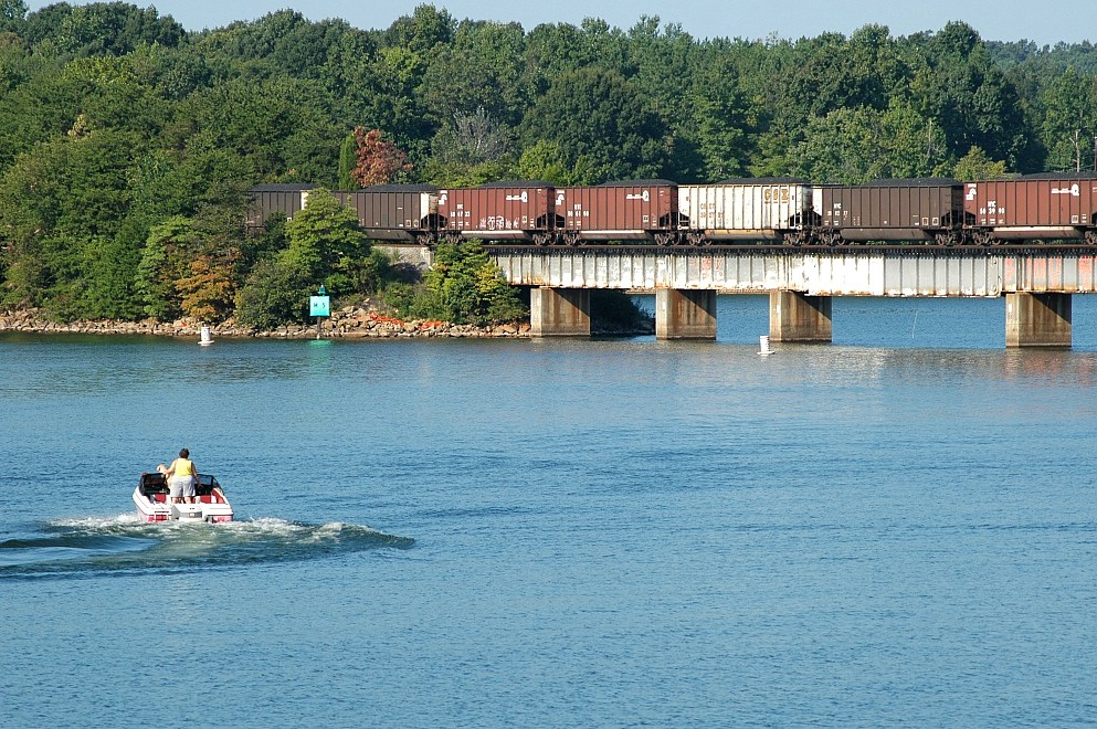 Coal over Lake Norman