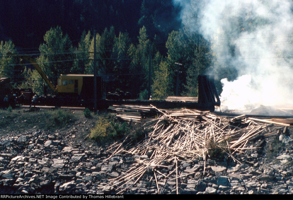 Derailment Cleanup on Milwaukee Road in Montana