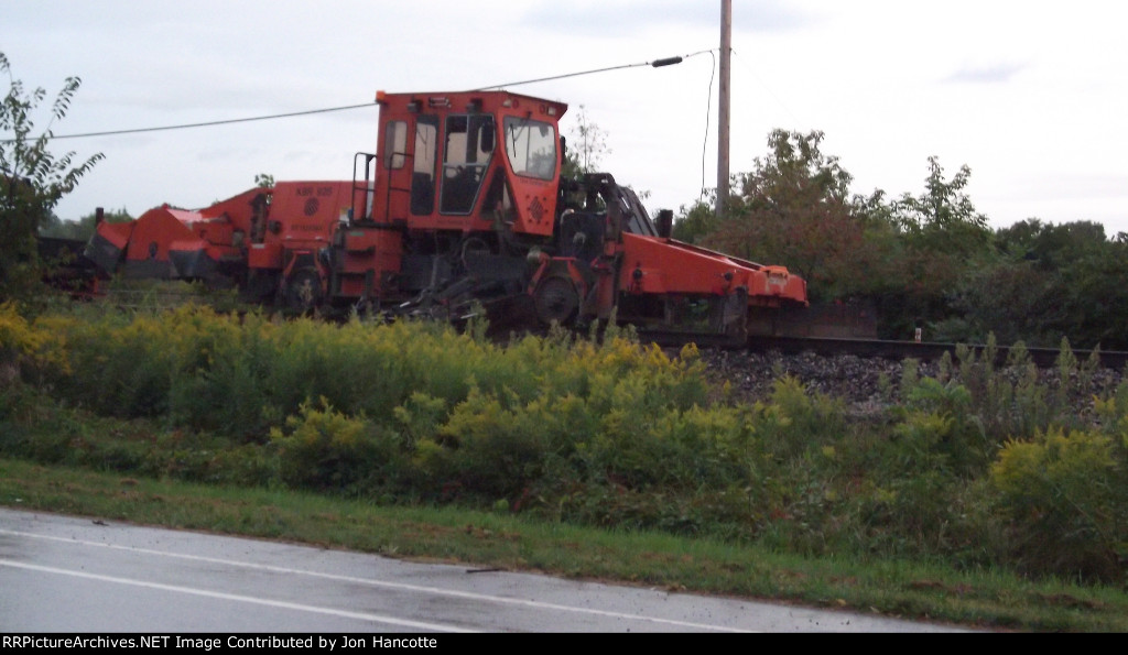 NS MOW track machines, NS upgrading track between BC and Kalamazoo