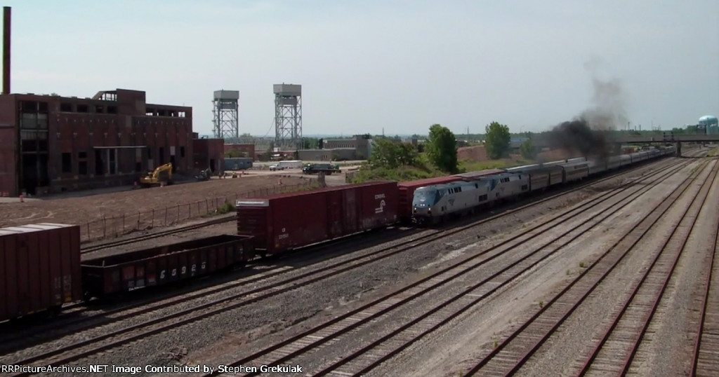 Amtrak's Lake Shore Limited trailing unit was Smoking