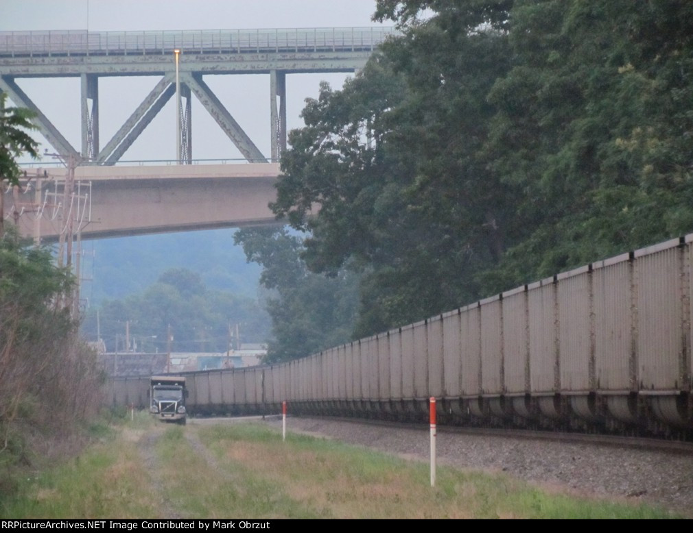 Coal Train and BLE Bridge in backround
