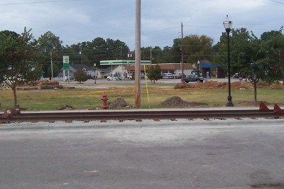 Site for caboose at Selma