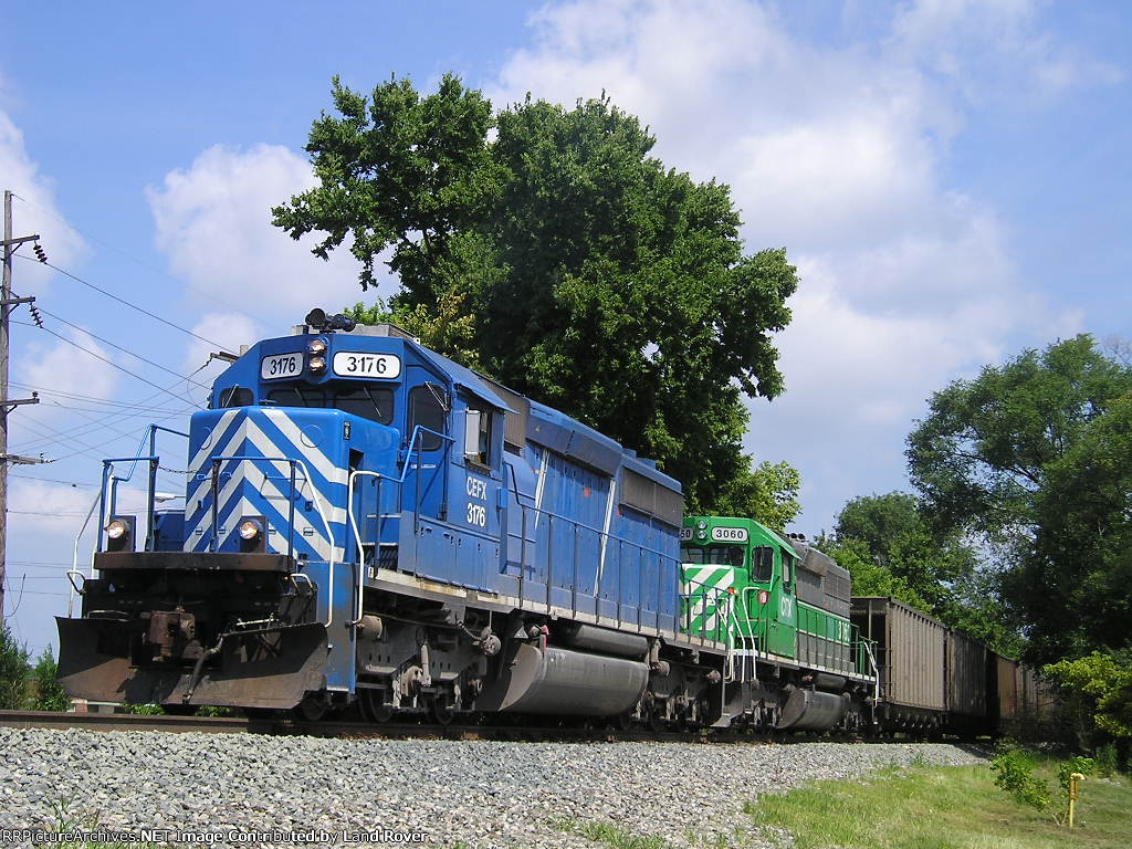 CEFX 3176 On CSX K 223 Eastbound On The Jointline