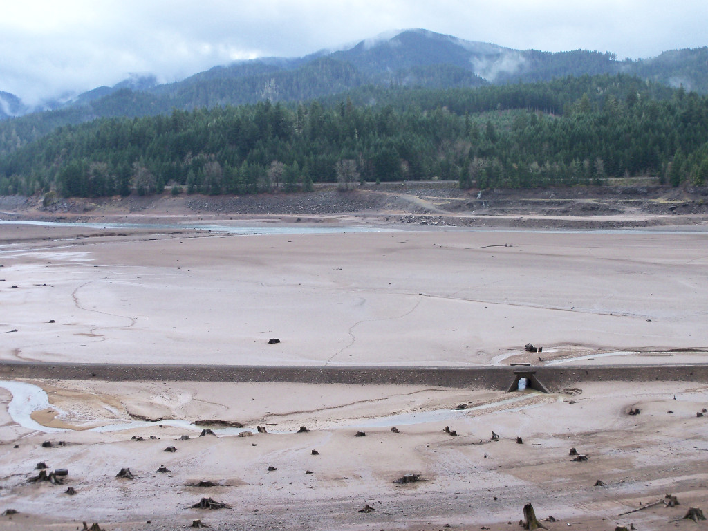 Small Creek Bridge on Now-Underwater Abandoned Grade
