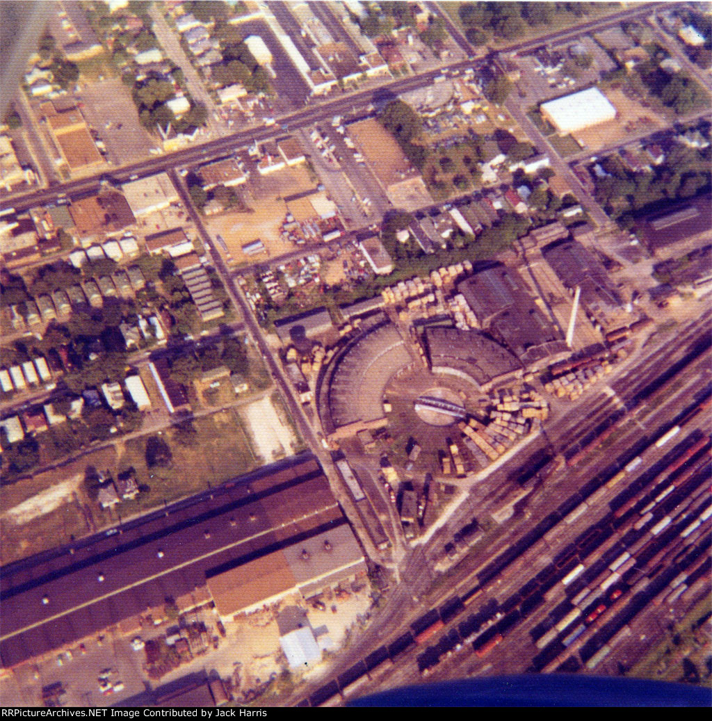 Aerial of Memphis Yard & Roundhouse