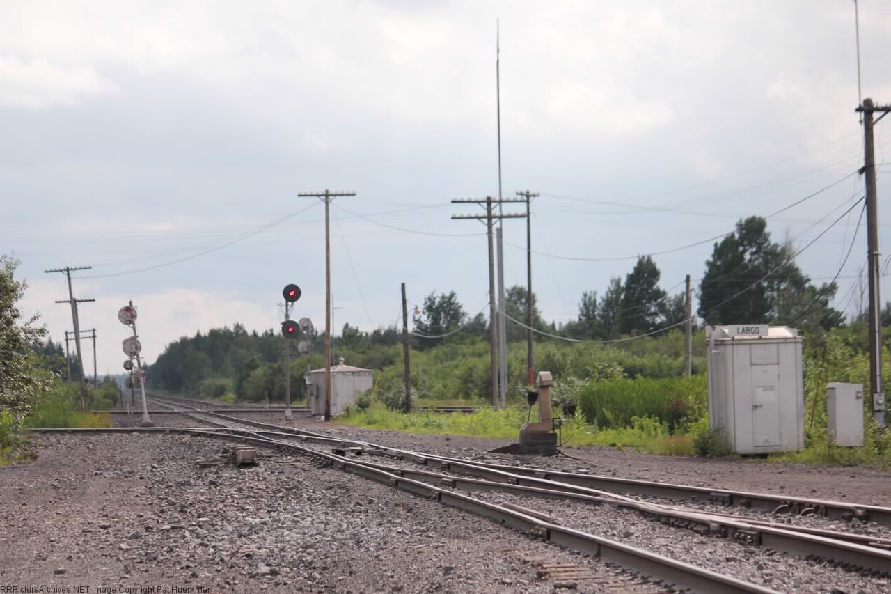DMIR in foreground crossing the DW&P in the distance