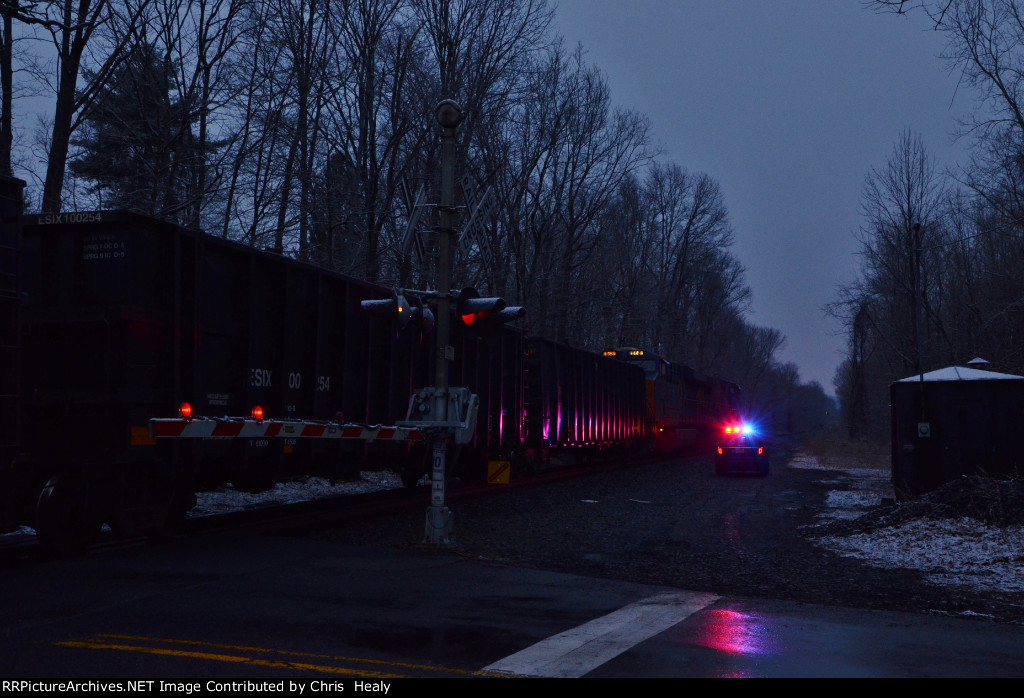 CSX Q434 in emergency at MP17.5 on the River Line