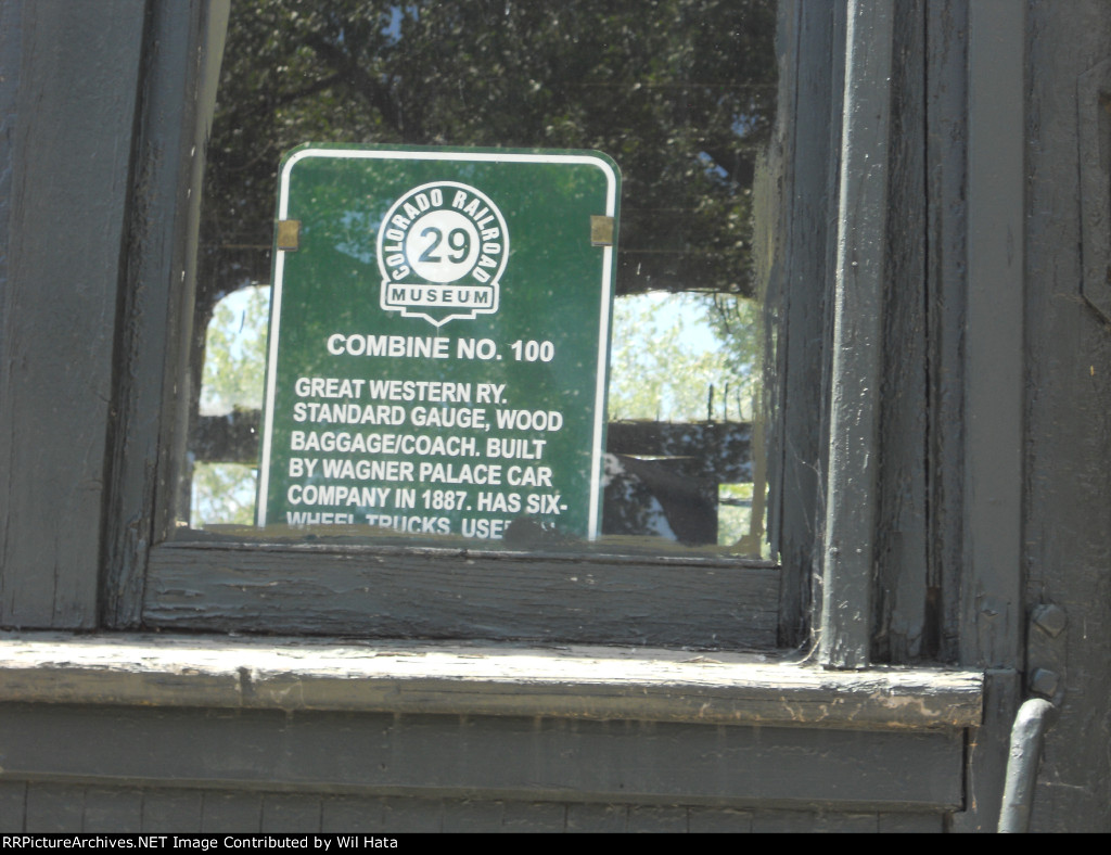 GWRY 100 Info Plate Closer