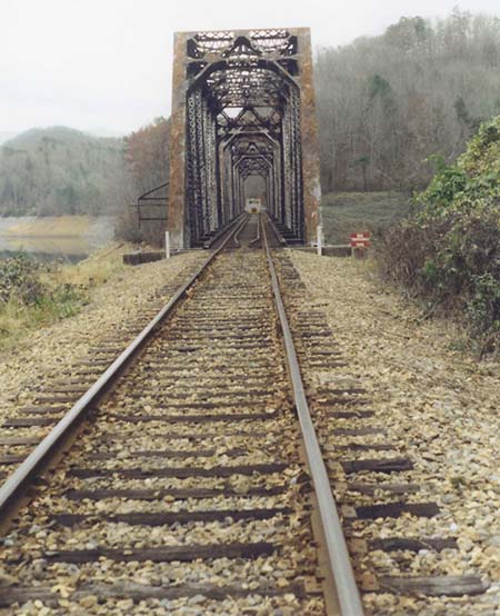 Thru truss bridge over Fontana Lake