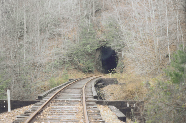 East portal of Will Sandlin Tunnel
