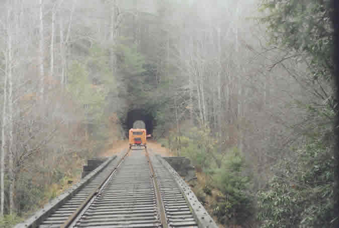 West portal of Sandlin Tunnel