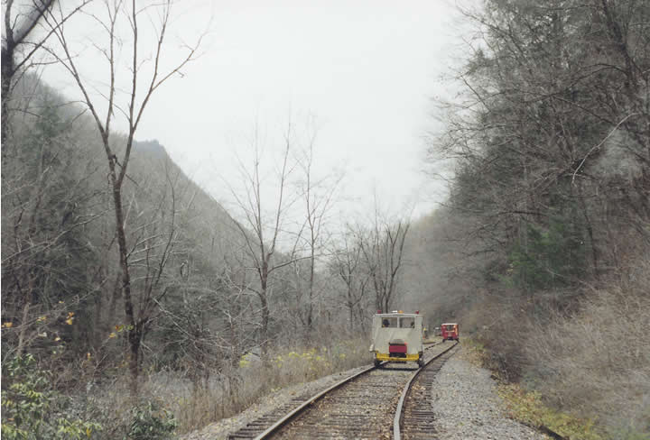 Steep sides of the Nantahala Gorge