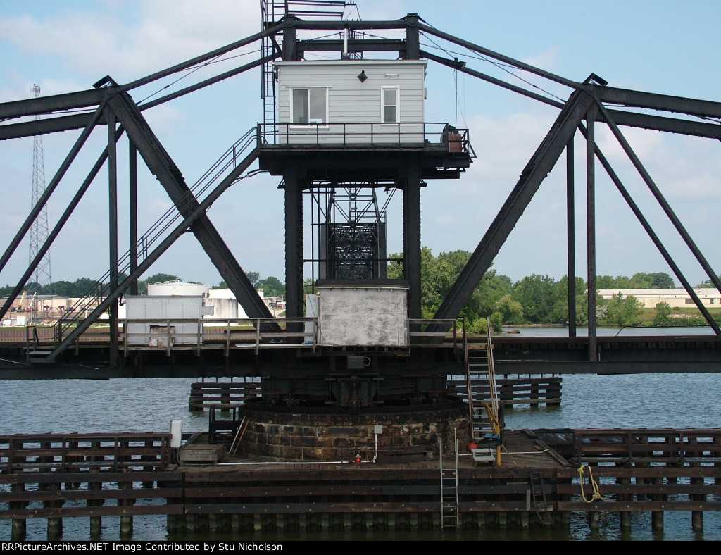 W&LE Swing Bridge Over Maumee River at Toledo
