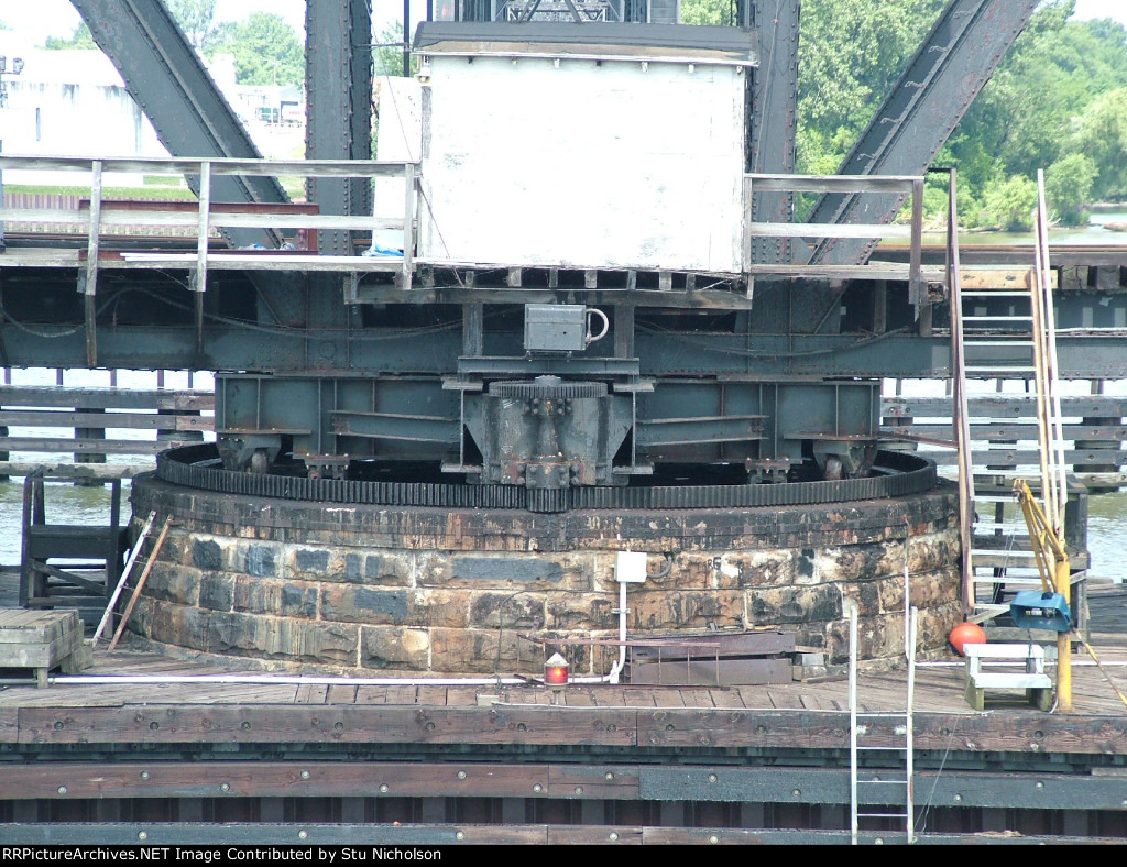 W&LE Swing Bridge Over Maumee River at Toledo