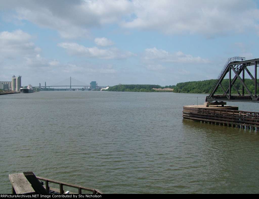 W&LE Swing Bridge Over Maumee River at Toledo