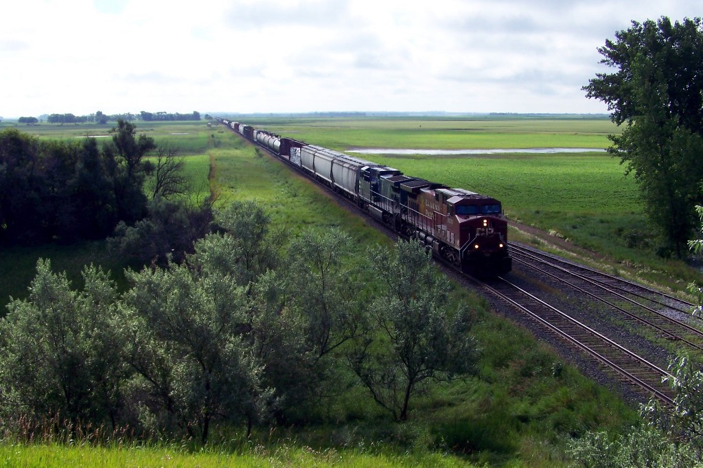 CP 8630 is caught from the overhead bridge at 