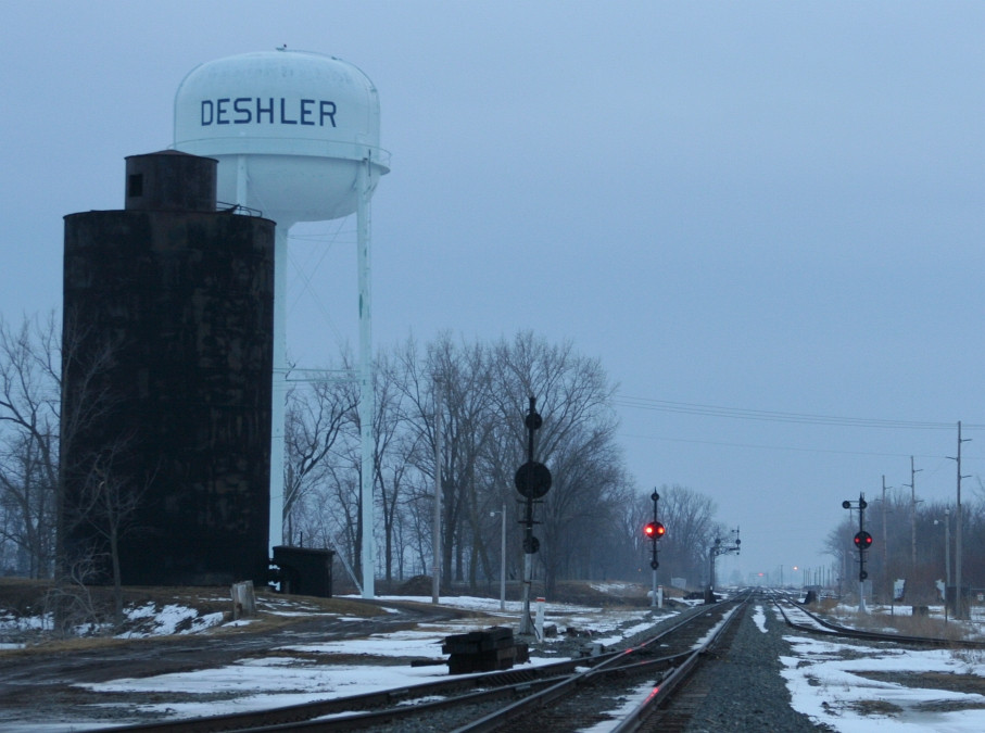 Facing south on the Toledo Sub from the junction