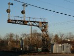 B&O signals by the depot