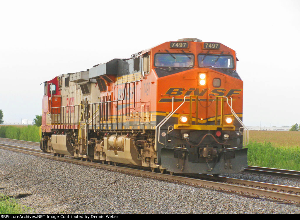 BNSF 7497,  BNSF's  Aurora  Sub. 