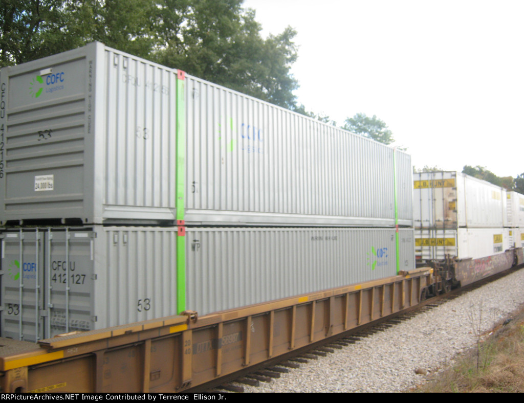 DTTX Stack Car 656987 & BNSF Stack Car 254096