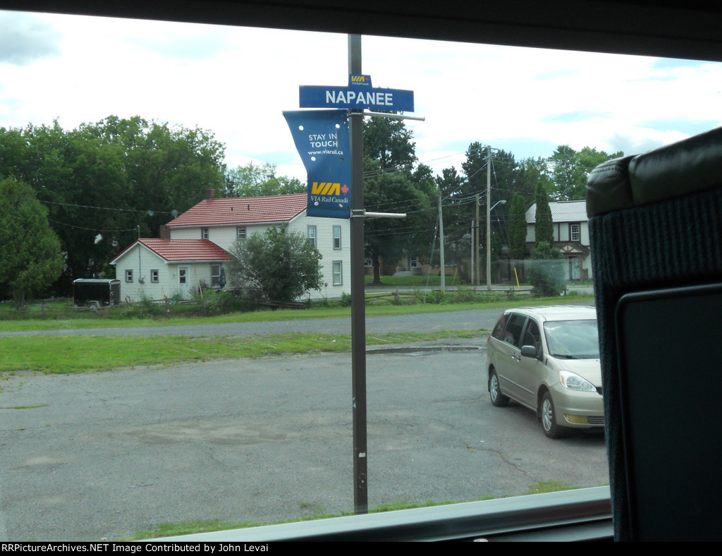 VIA Rail Station Sign