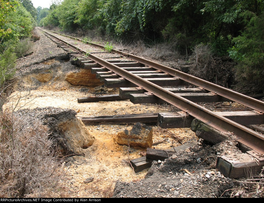Hurricane Irene washouts