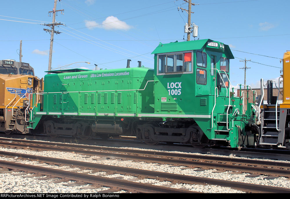 LOCX 1005 from the rear as spotted on a UP train on the IHB heading north