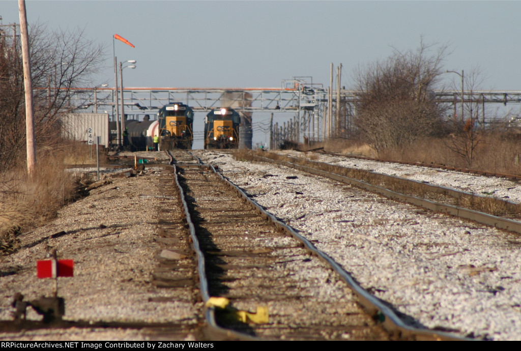 2 CSX Trains