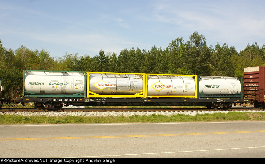 Clean Harbors Flat Car  with tank tainers