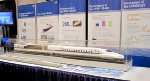Shinkansen models at JR-Central booth