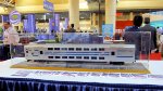 Long Island Railroad Commuter Bi-Level car model at Vawasaki booth