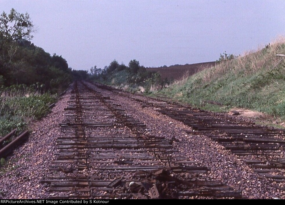 Rock Island tracks southern MN 1987